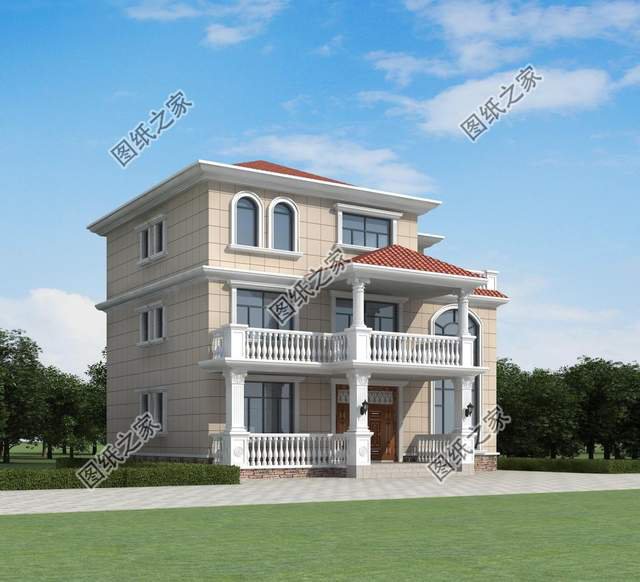 五款三層別墅設計，外觀新穎時尚，建一棟妥妥的人生贏家