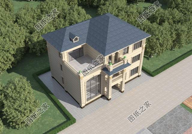 五款三層別墅設計，外觀新穎時尚，建一棟妥妥的人生贏家