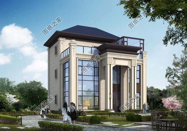 五款三層別墅設計，外觀新穎時尚，建一棟妥妥的人生贏家