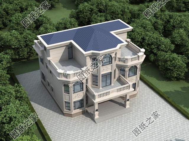 五款三層別墅設計，外觀新穎時尚，建一棟妥妥的人生贏家