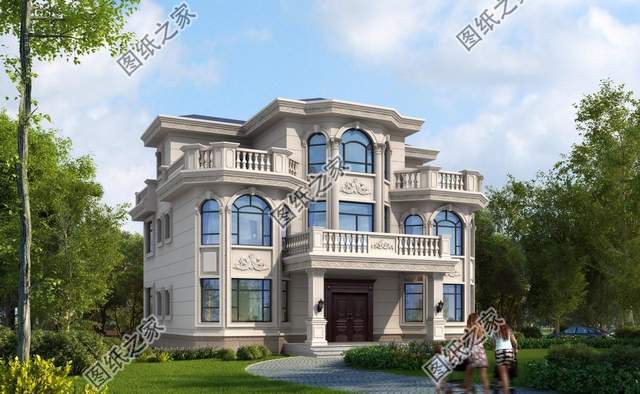 五款三層別墅設計，外觀新穎時尚，建一棟妥妥的人生贏家