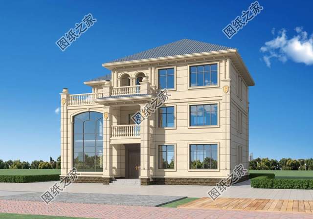 五款三層別墅設計，外觀新穎時尚，建一棟妥妥的人生贏家