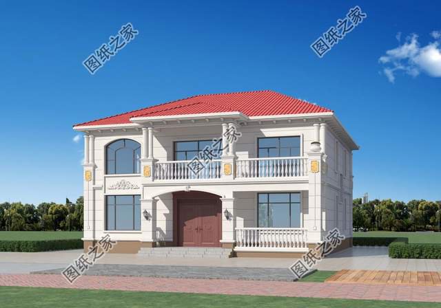 鄉村二層別墅設計，造型錯落有致，美觀大氣