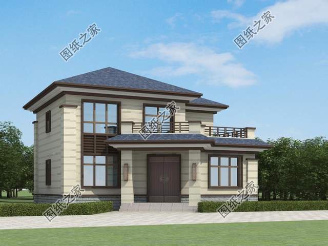 鄉村二層別墅設計，造型錯落有致，美觀大氣