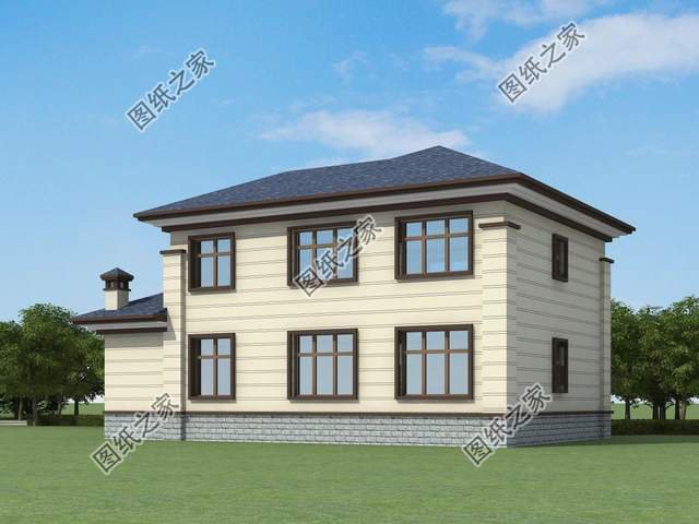 鄉村二層別墅設計，造型錯落有致，美觀大氣