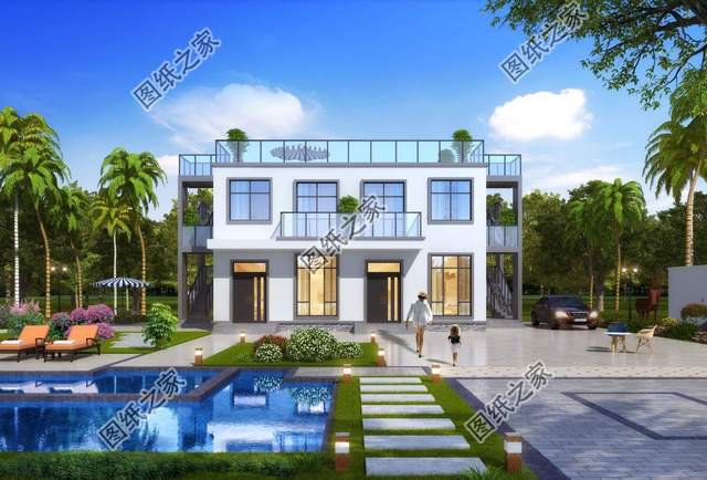 現代風別墅設計，奢華時尚，秒殺眾多農村小洋樓