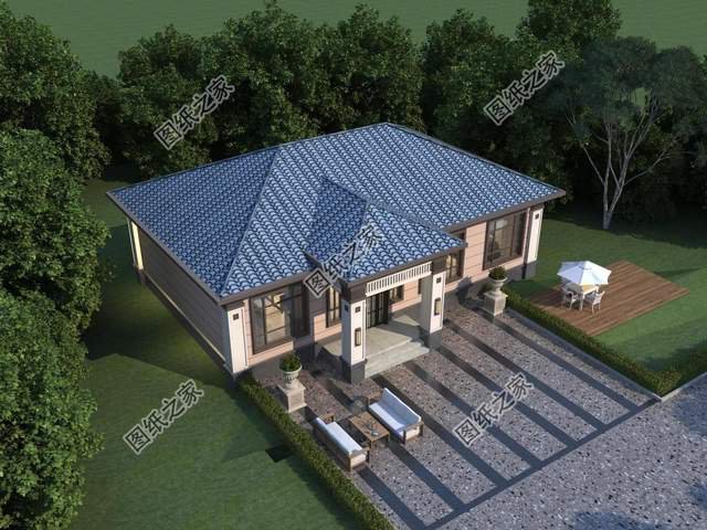 新款一層別墅設計，在老家蓋這樣的住宅，擱誰不心動