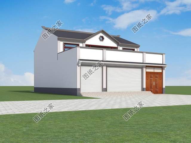 帶商鋪的農(nóng)村別墅設(shè)計(jì)，在家也能掙到錢(qián)，全家老小都喜歡