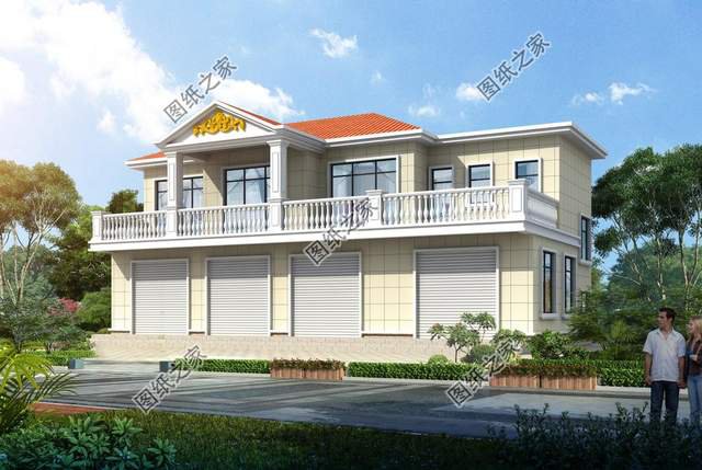 帶商鋪的農(nóng)村別墅設(shè)計(jì)，在家也能掙到錢(qián)，全家老小都喜歡