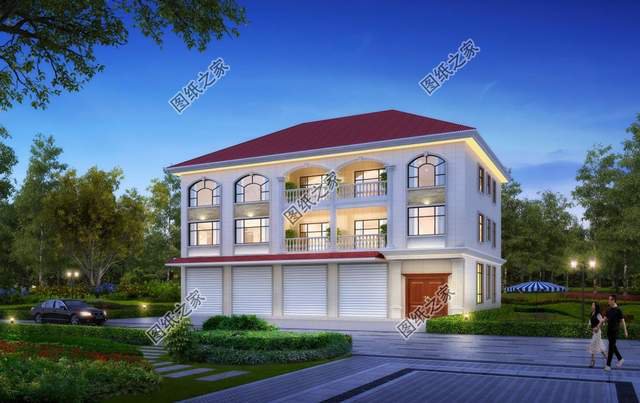 帶商鋪的農(nóng)村別墅設(shè)計(jì)，在家也能掙到錢(qián)，全家老小都喜歡