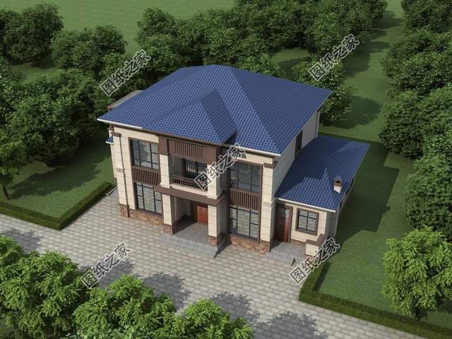 農村二層別墅設計，更為經濟實用，適合老百姓的建造優質戶型