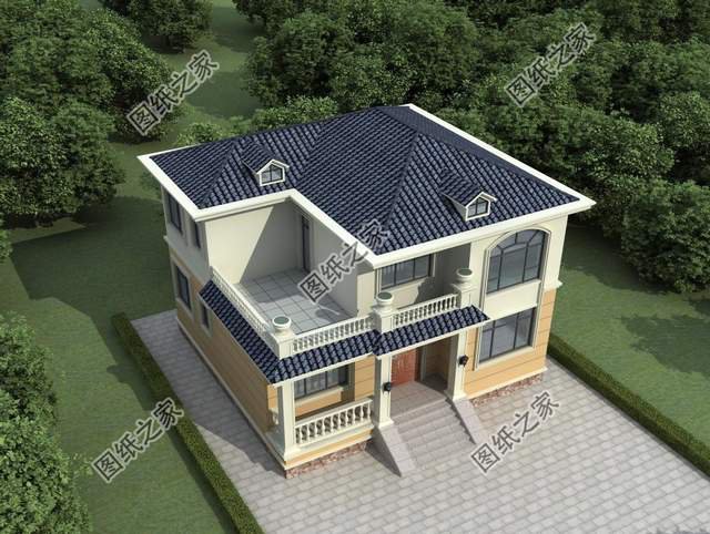 農村二層別墅設計，更為經濟實用，適合老百姓的建造優質戶型