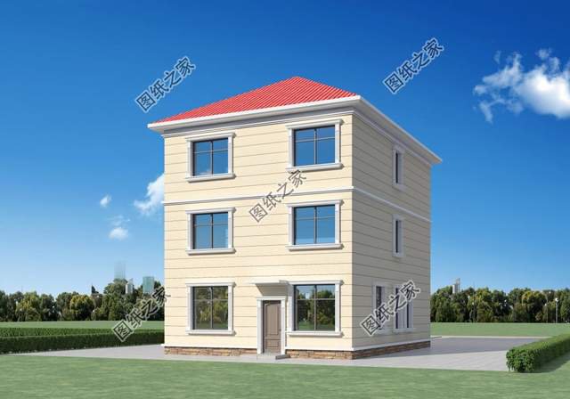 三層兩開間別墅設計，小面寬也能建好房，城里人看了都羨慕了