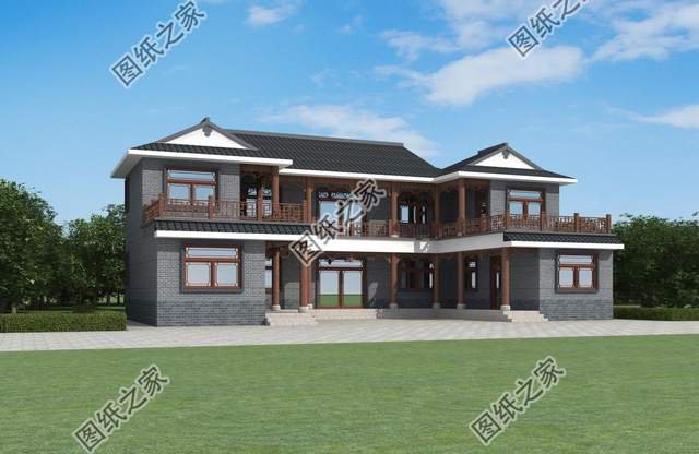 中式合院別墅設計推薦，既寬敞又大氣享受放松愜意生活