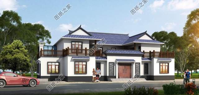 中式合院別墅設計推薦，既寬敞又大氣享受放松愜意生活