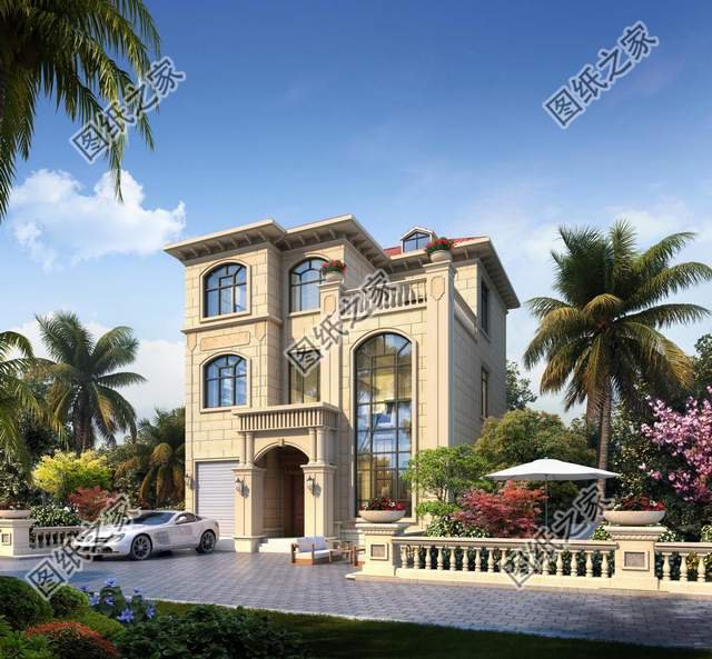 農(nóng)村三層簡歐式別墅設計，造價不高人人都可以建，喜歡收藏不錯過