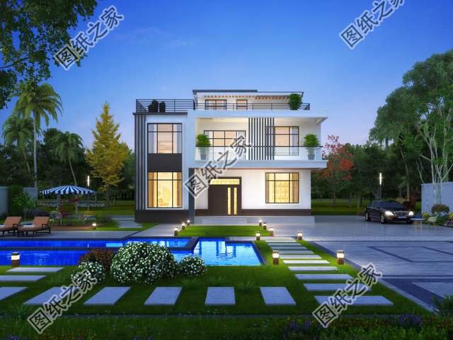 現(xiàn)代風(fēng)格鄉(xiāng)村別墅，勇于打破常規(guī)的設(shè)計(jì)理念，彰顯年輕人的個(gè)性化