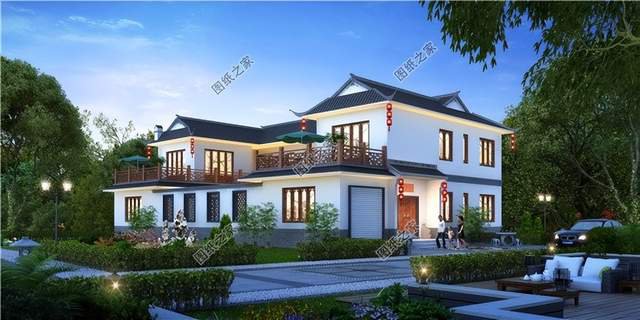 中式合院小別墅設計推薦，傳統住宅設計，回歸樸實的農村生活