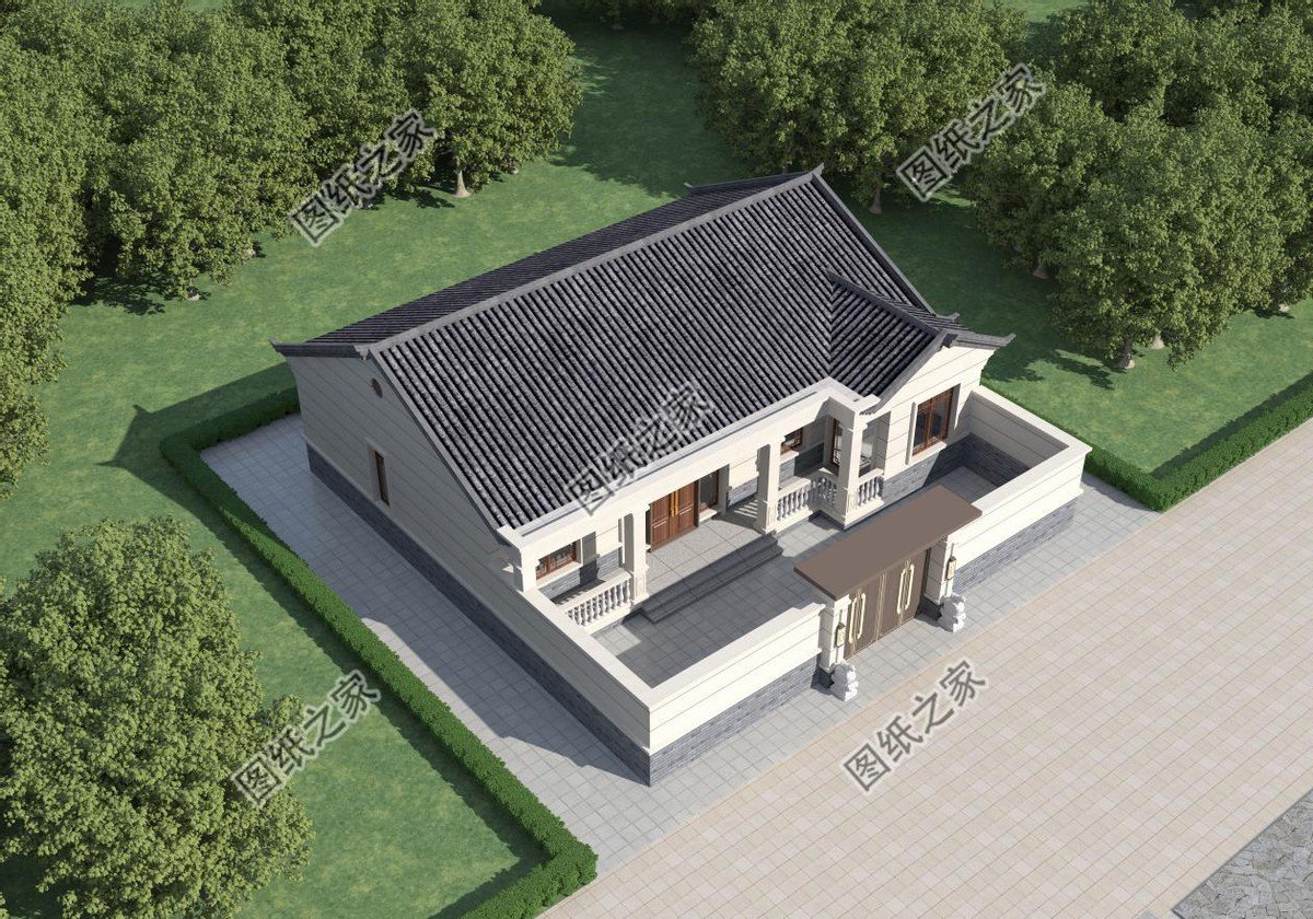 新中式農村小別墅設計，更顯沉穩大氣，以彰顯東方之美