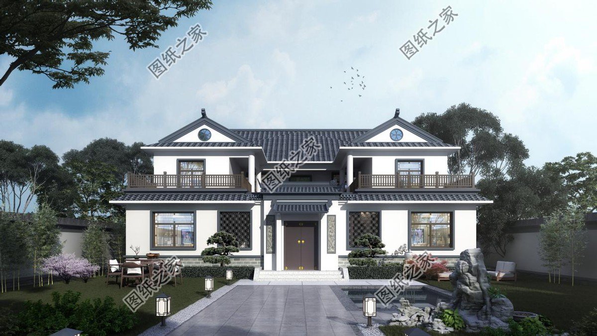 新中式農村小別墅設計，更顯沉穩大氣，以彰顯東方之美