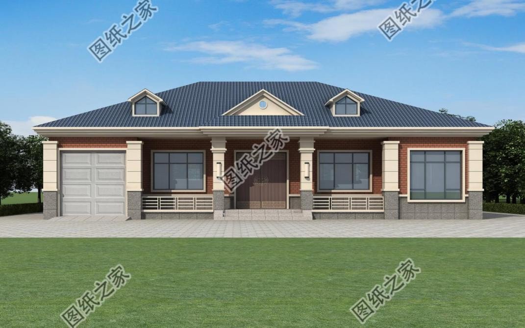 農村大開間一層自建房設計，造價經濟實惠，晚年養老必備選擇