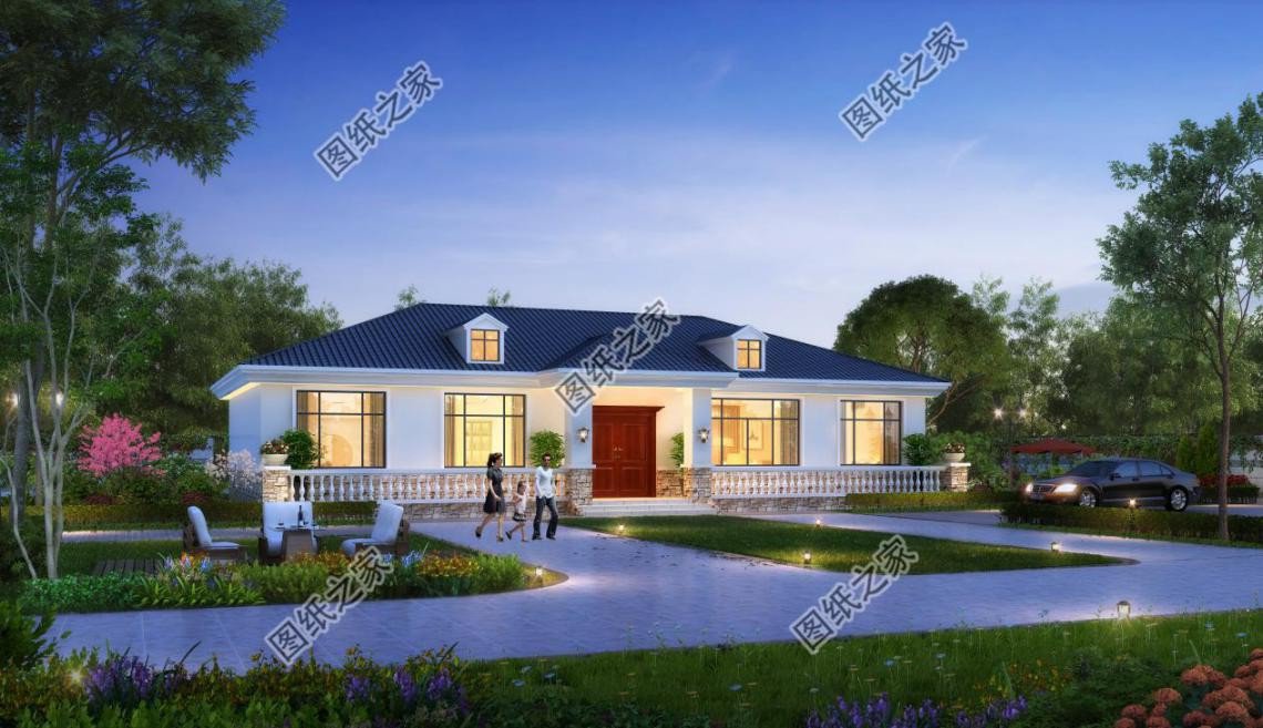 農村大開間一層自建房設計，造價經濟實惠，晚年養老必備選擇