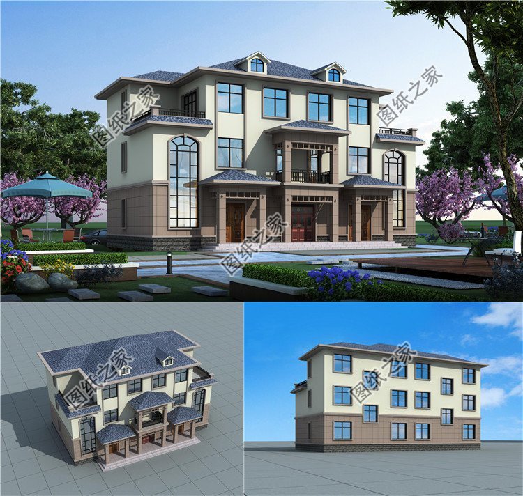 鄉(xiāng)村兄弟雙拼自建房，一家人生活在一起，追求更高更好的生活品質(zhì)