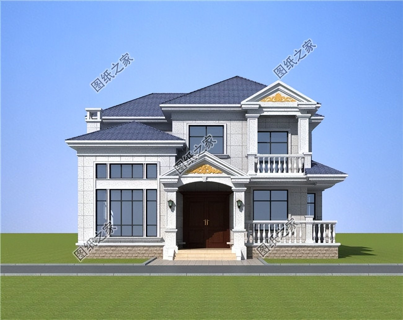 歐式農(nóng)村別墅設計，精美好看的外觀造型，收獲一眾好評