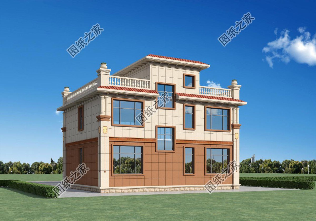 華麗歐式風是當下農村建房的主流，更多人建房的選擇