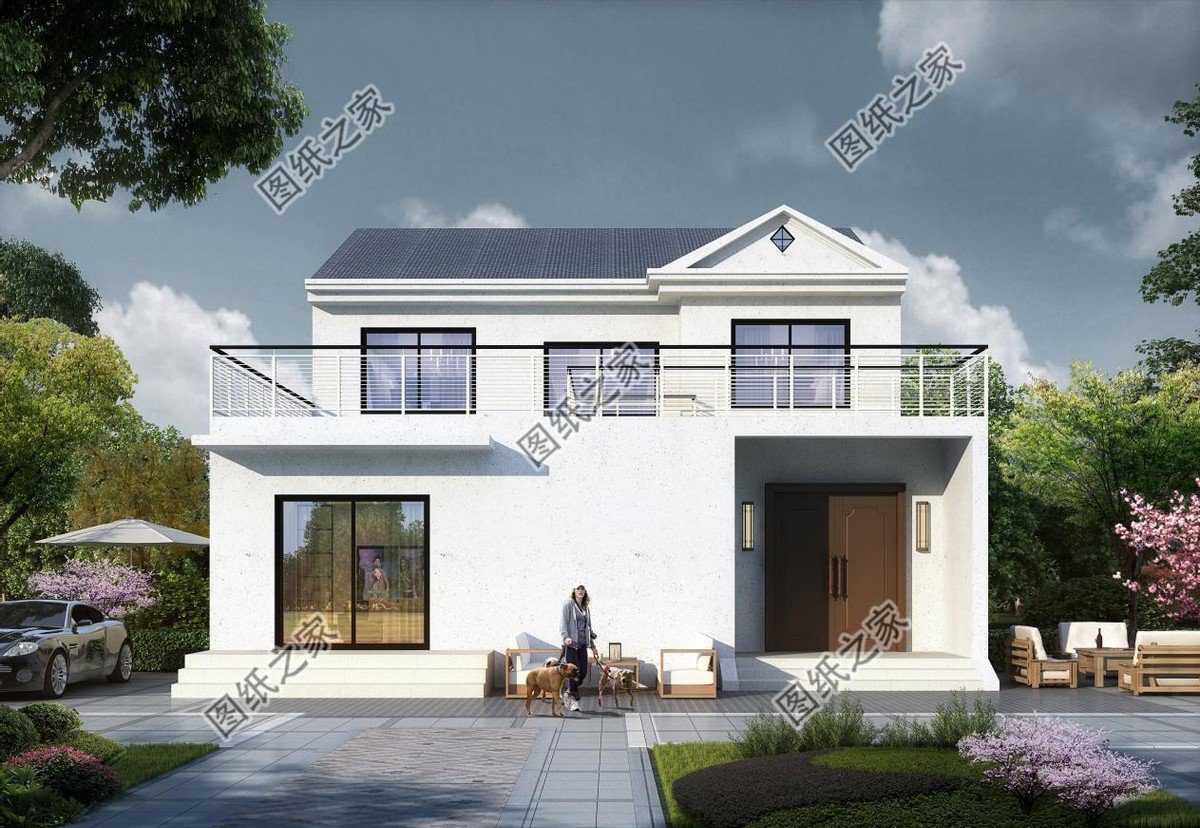 現代風鄉村自建房設計，全是年輕人喜歡的潮流元素，美觀大氣