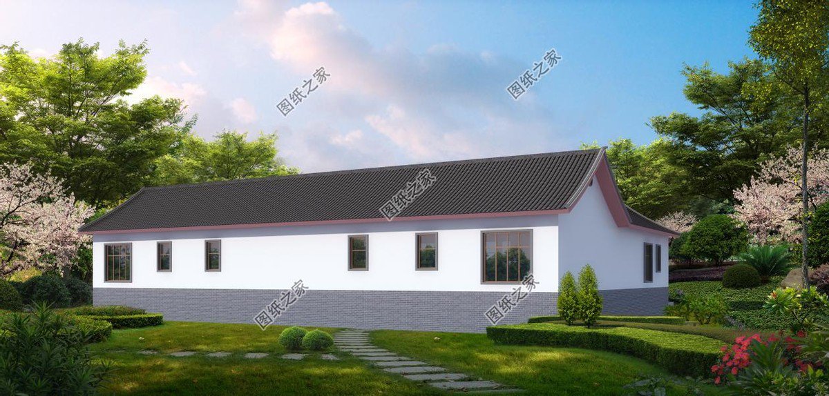 農村一層自建房設計圖推薦，真正實用的好設計，美觀又舒適