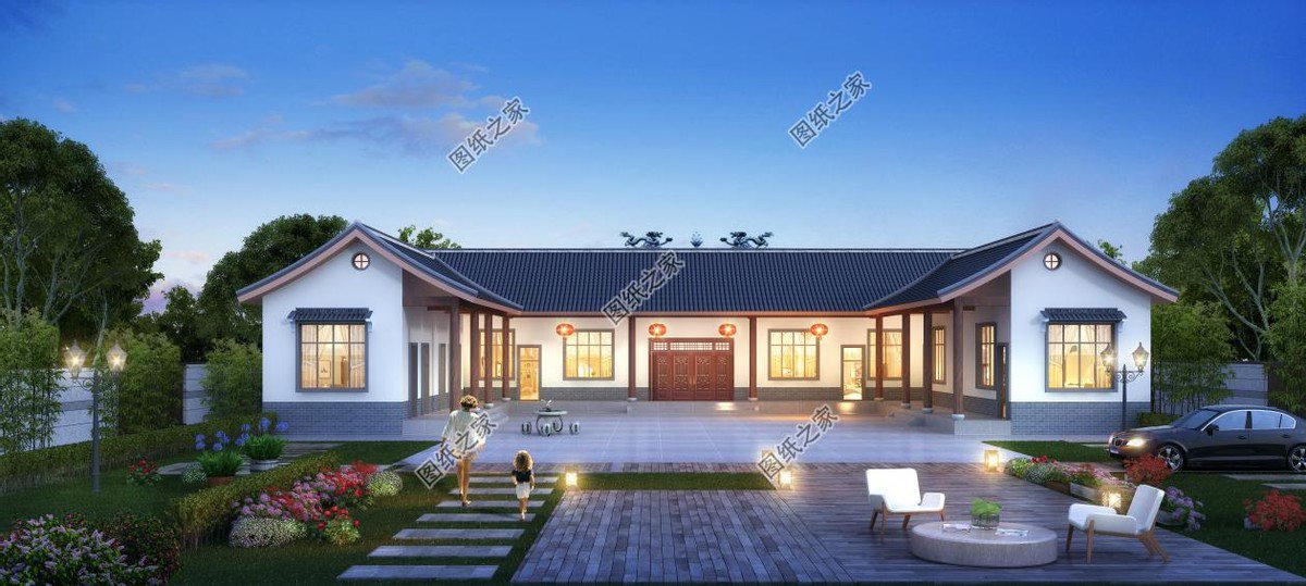 農村一層自建房設計圖推薦，真正實用的好設計，美觀又舒適