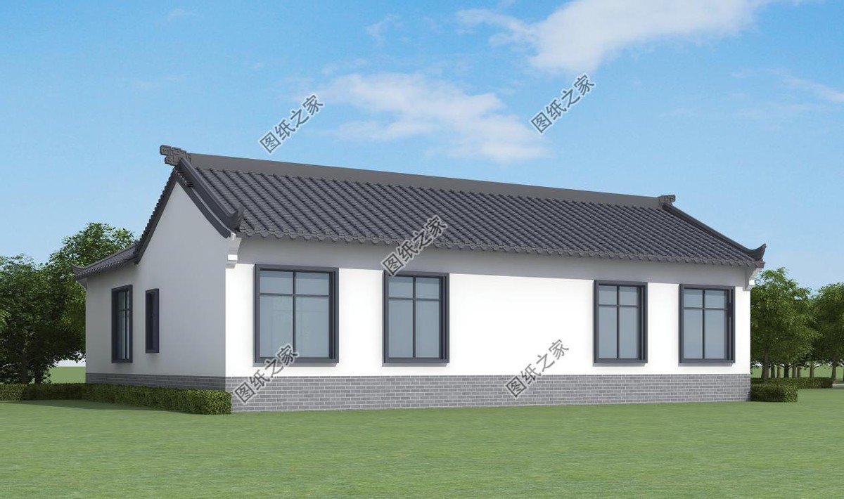 農村一層自建房設計圖推薦，真正實用的好設計，美觀又舒適