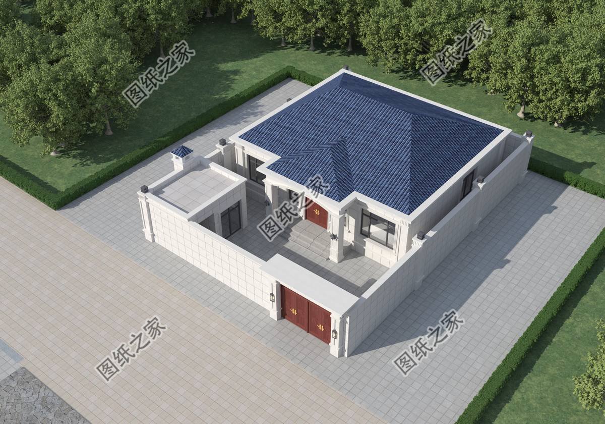 農村一層自建房設計圖推薦，真正實用的好設計，美觀又舒適