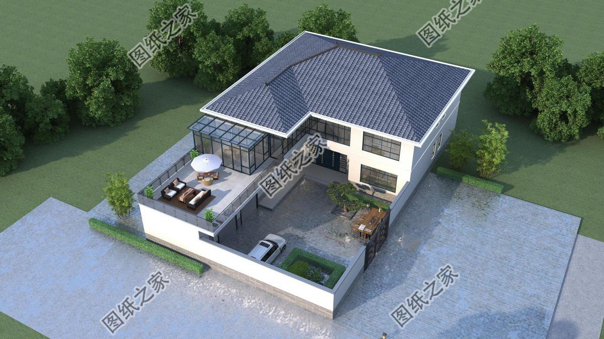 農村自建房設計推薦，城里買房村里建房，這樣的人生真完美