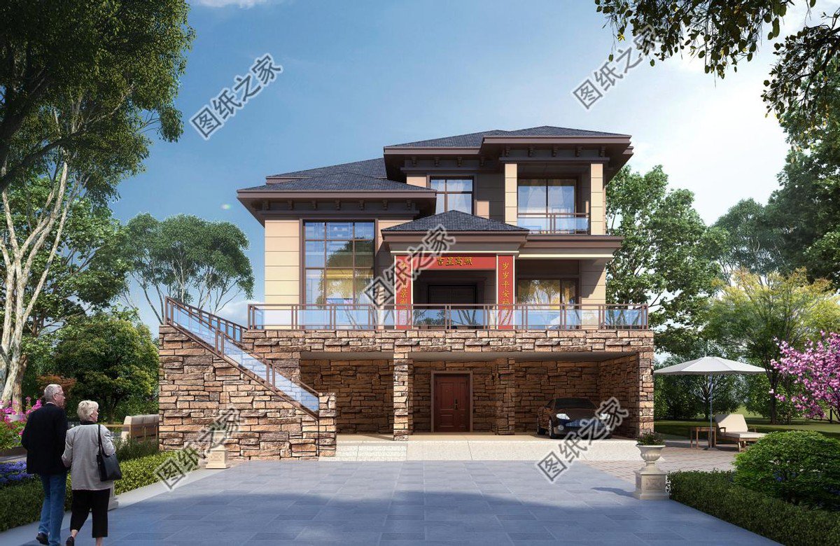 帶架空層的農(nóng)村別墅設計，防潮又防水超強的實用功能，你還不心動