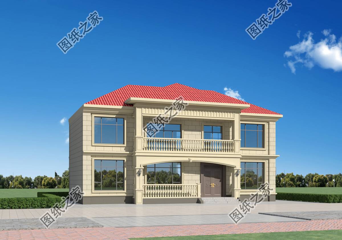 高端大氣的農村別墅設計，富麗堂皇般的外觀，多少業主夢中的家園
