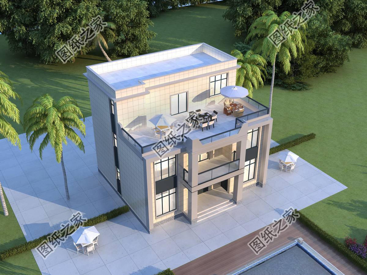 高端大氣的農村別墅設計，富麗堂皇般的外觀，多少業主夢中的家園