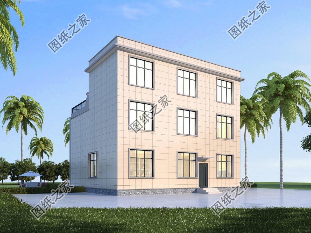 高端大氣的農村別墅設計，富麗堂皇般的外觀，多少業主夢中的家園