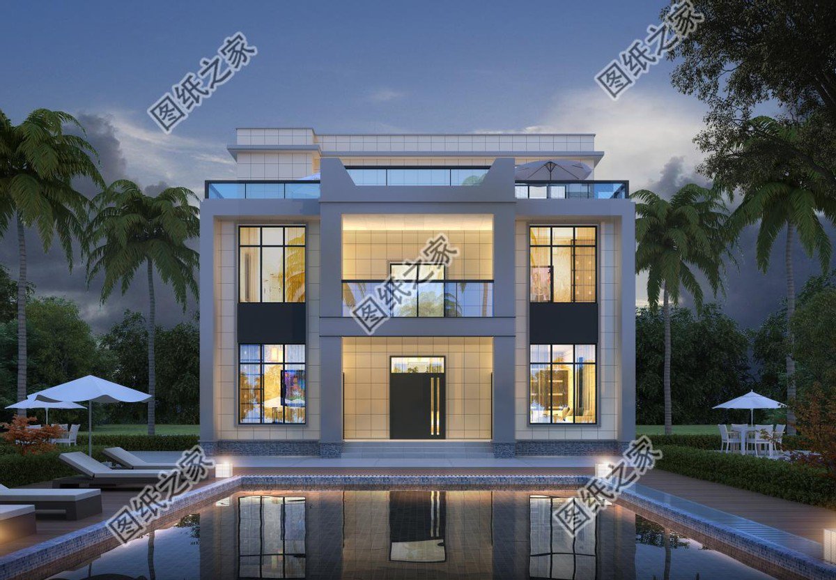 高端大氣的農村別墅設計，富麗堂皇般的外觀，多少業主夢中的家園