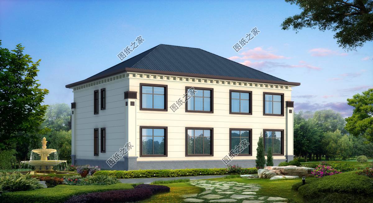 新中式農村別墅設計，回老家建上一棟，盡顯大氣