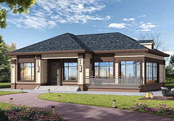 居家養(yǎng)老一層別墅設(shè)計圖，造價不高，農(nóng)村建一棟不吃虧