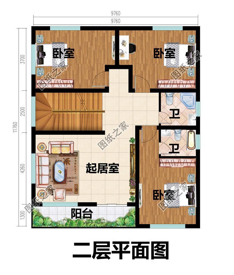 小戶型三層農(nóng)村別墅設計，巧妙地設計提升屋內(nèi)空間利用率