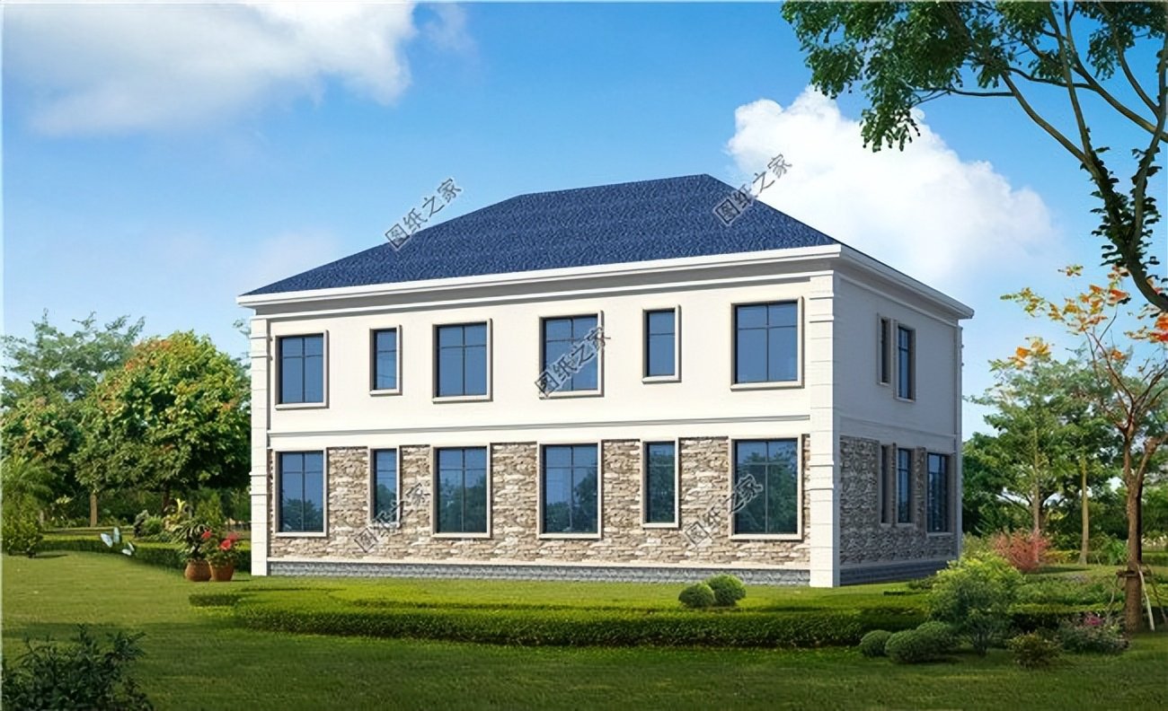 農村兄弟雙拼別墅設計，加強親人之間的感情，既省錢又省心