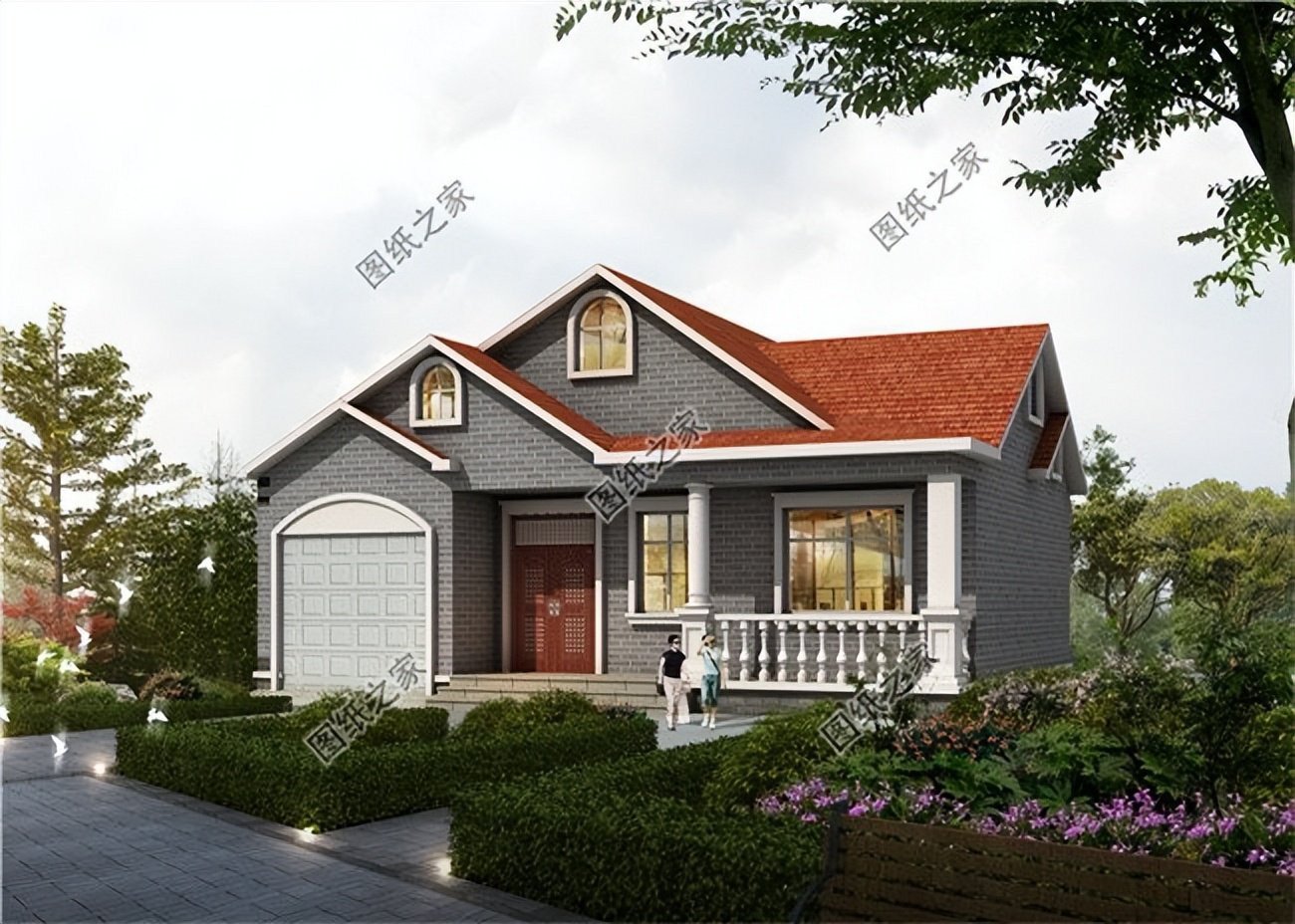 農(nóng)村一層別墅帶車庫設(shè)計，實用接地氣，現(xiàn)在農(nóng)村建房必不可少