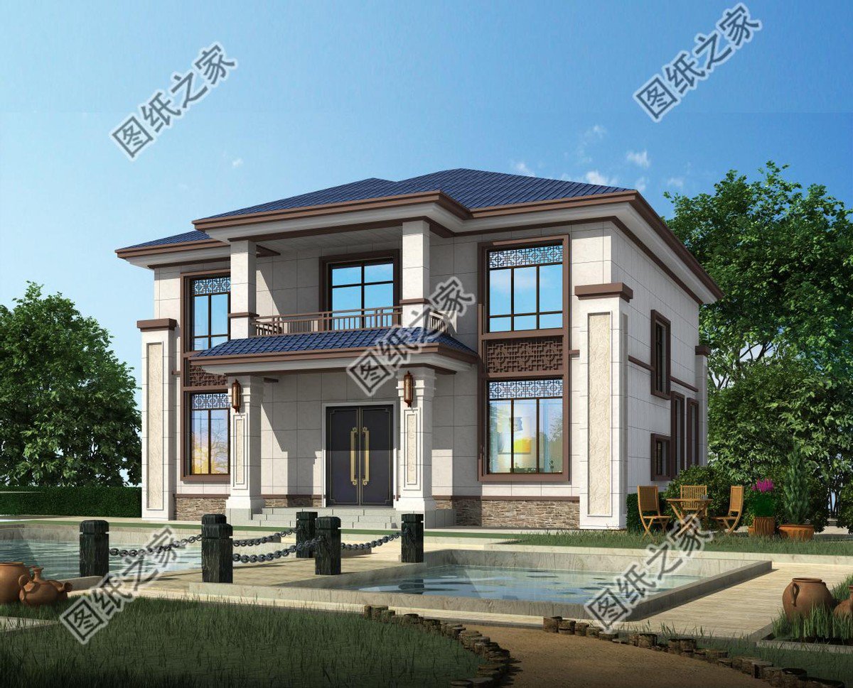 二層農(nóng)村別墅設(shè)計，簡單又美觀，內(nèi)部布局全國都適用