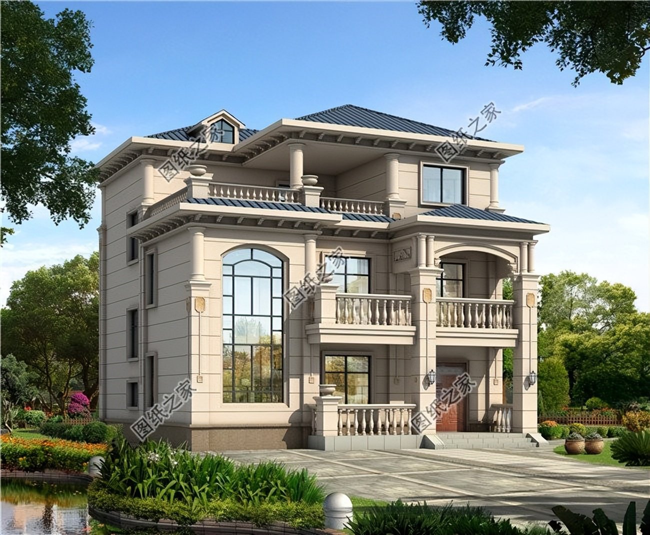 三層農村自建房設計，高大貴氣的象征，十分有氣勢