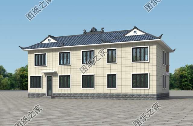 中式農村自建房設計，保留傳統設計加入現代流行文化