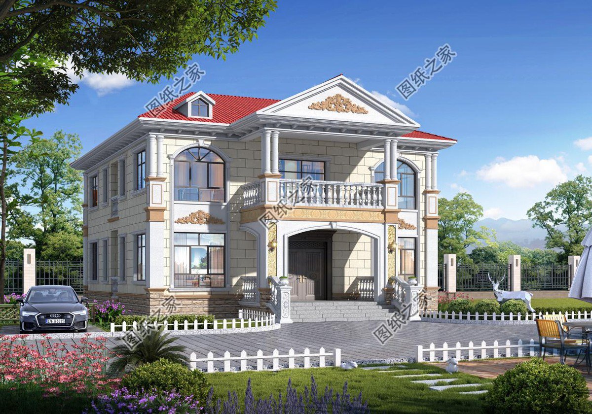 四套浪漫唯美歐式別墅，外觀美輪美奐猶如一幅魅力的畫卷令人向往