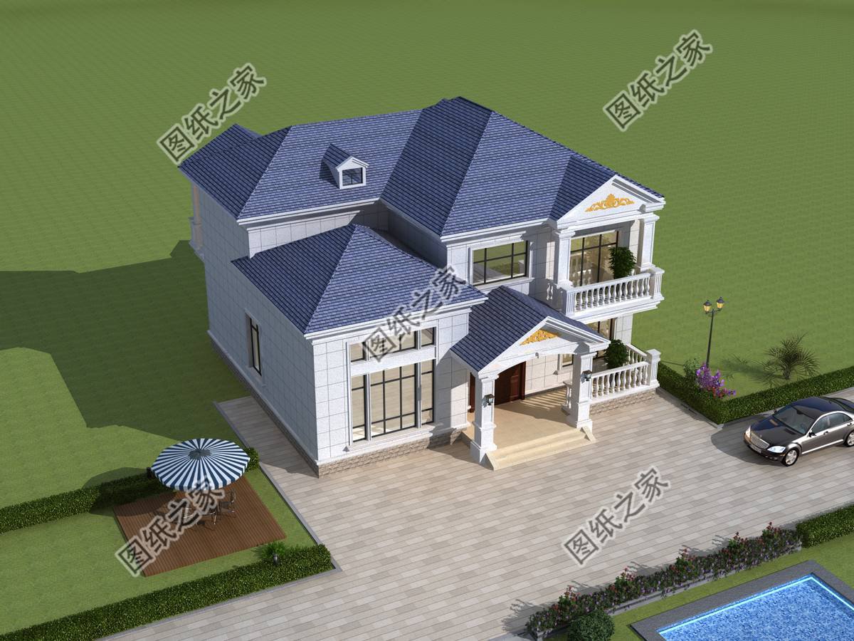 四套浪漫唯美歐式別墅，外觀美輪美奐猶如一幅魅力的畫卷令人向往